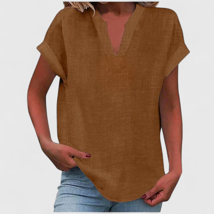 Xavinah | Comfortable V-Neck Blouse