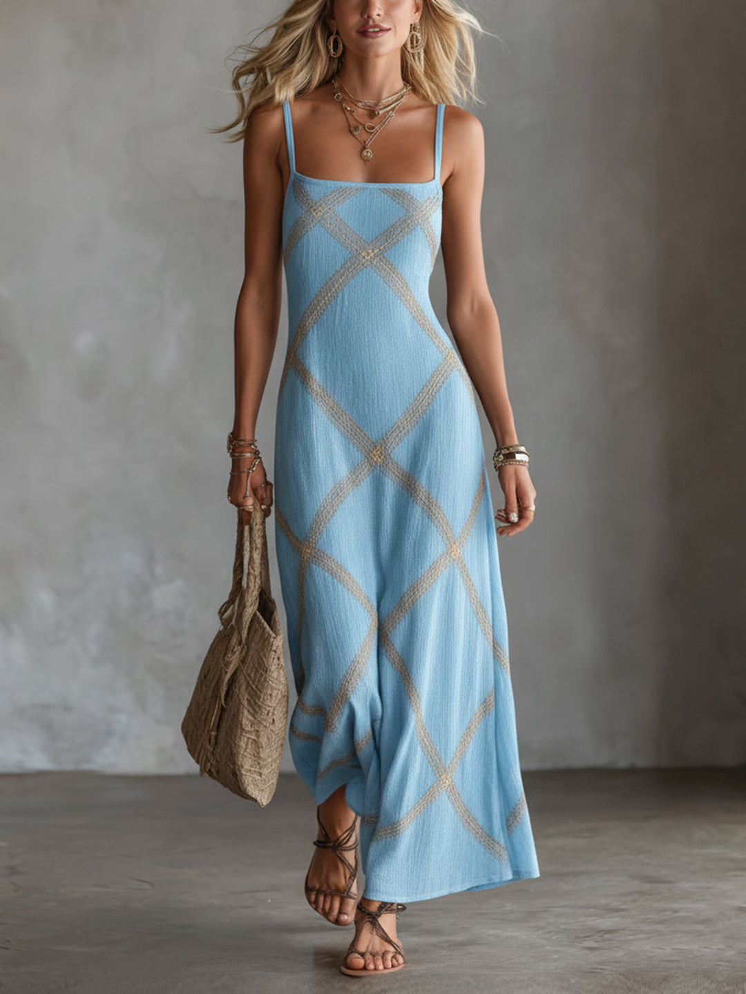 Eleanor | Geometric Maxi Dress