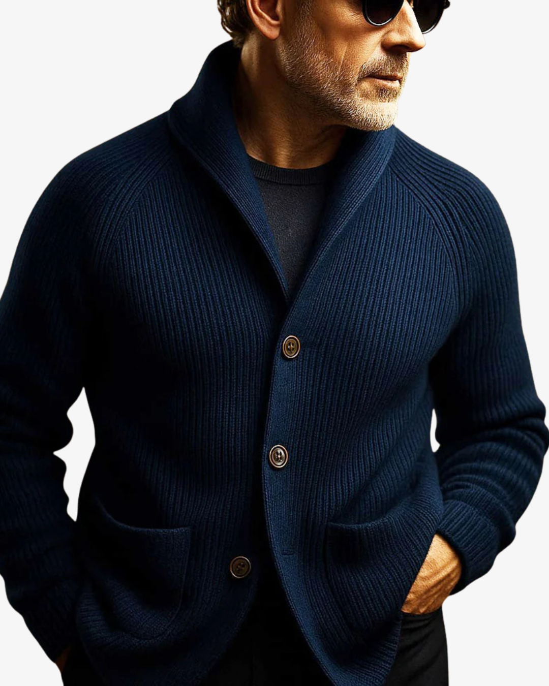 Elmar – Tailored Button-Front Cardigan