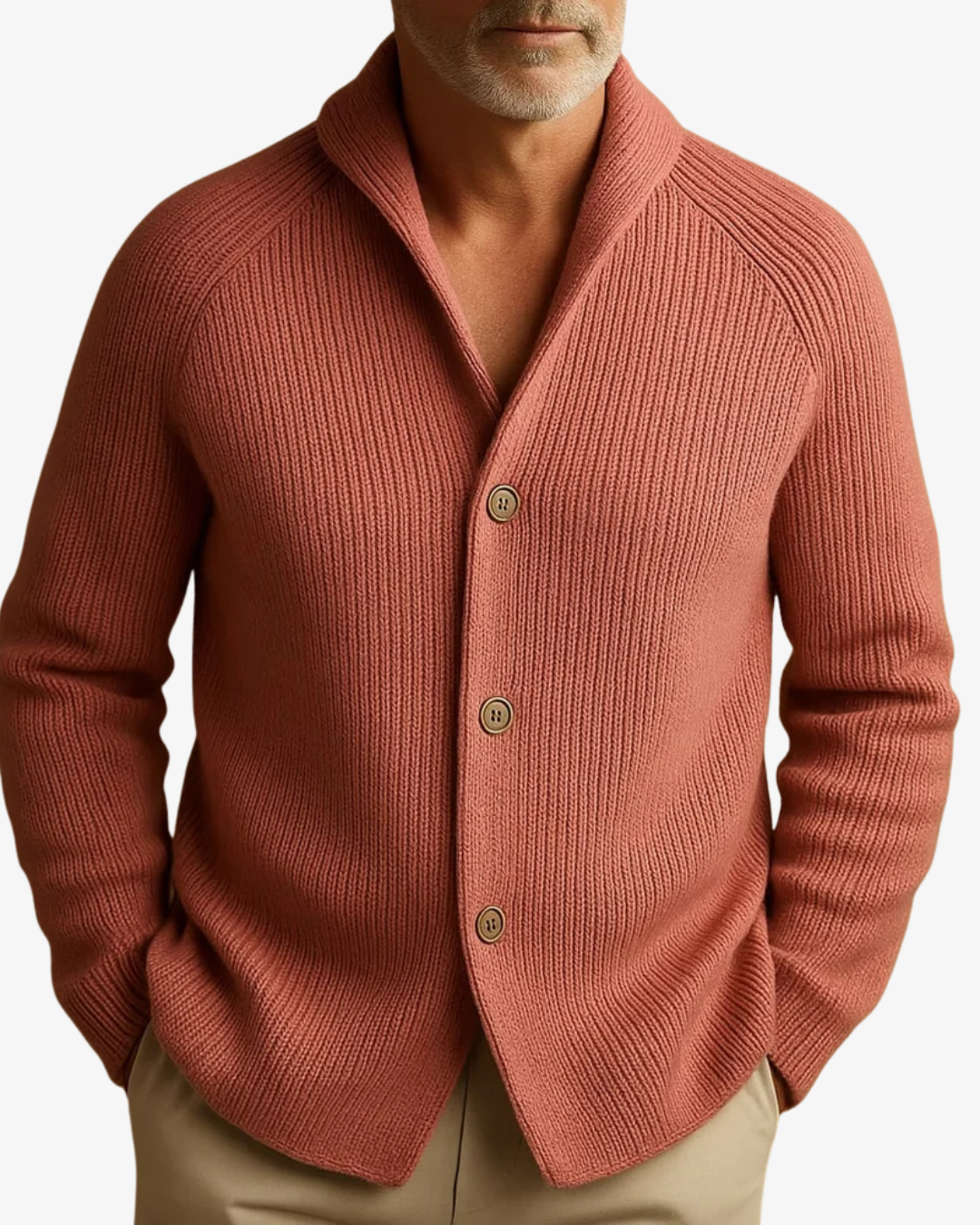 Elmar – Tailored Button-Front Cardigan