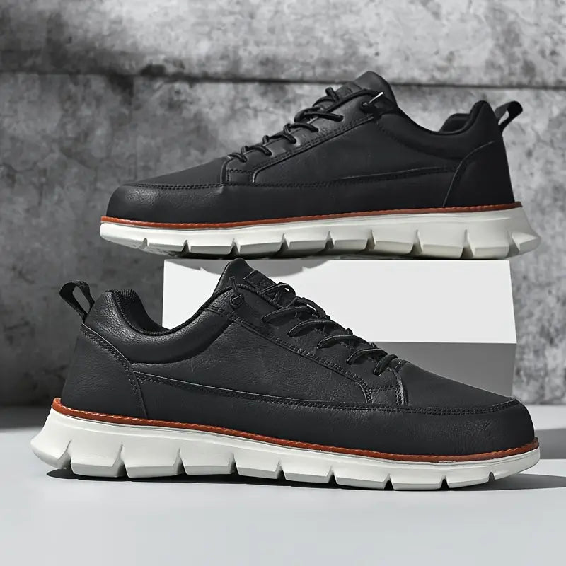 James – Comfortable Leather Trainers