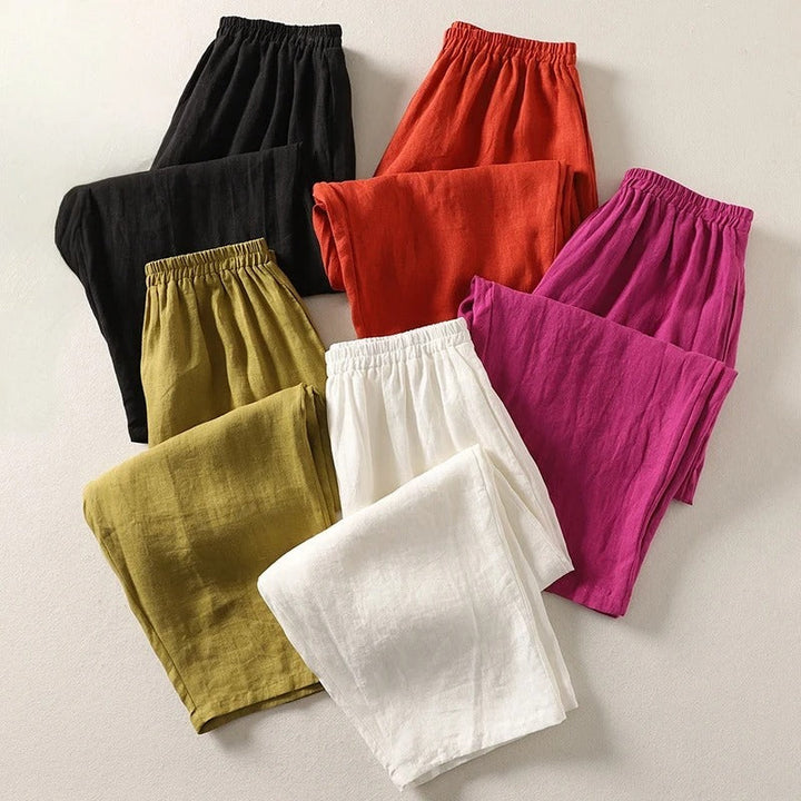 Amalia | Fluid Cotton and Linen Pants