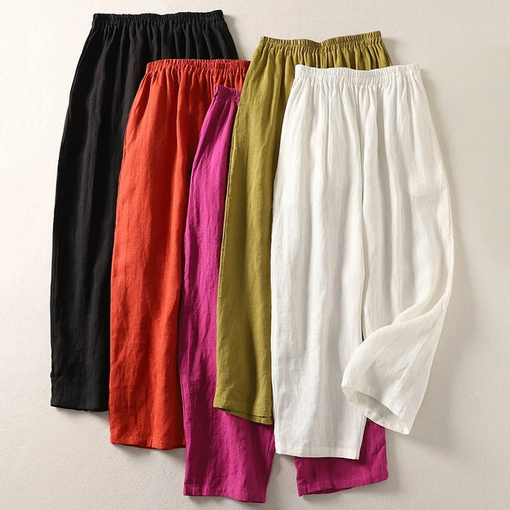 Amalia | Fluid Cotton and Linen Pants