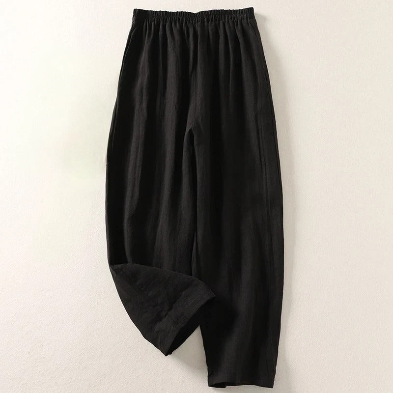 Amalia | Fluid Cotton and Linen Pants