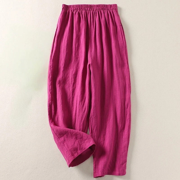 Amalia | Fluid Cotton and Linen Pants