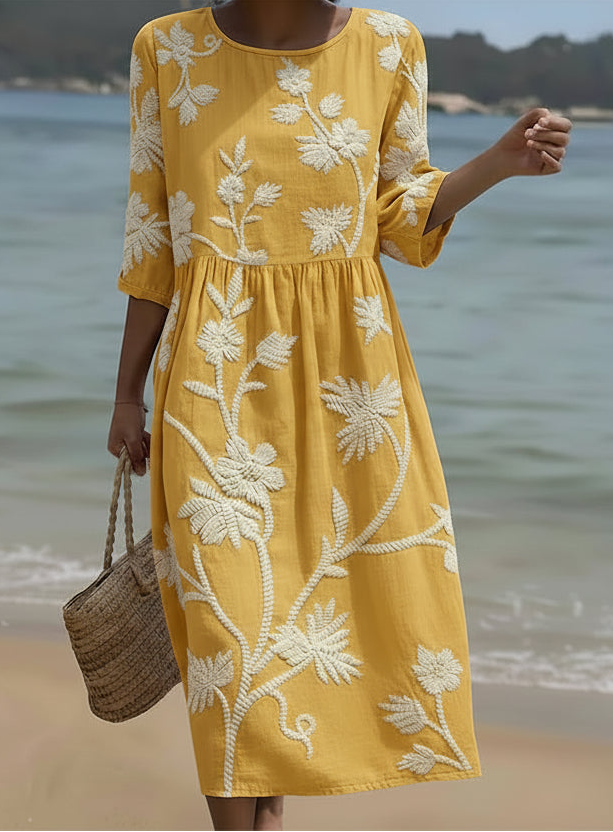 Casual Women's Floral Print Dress