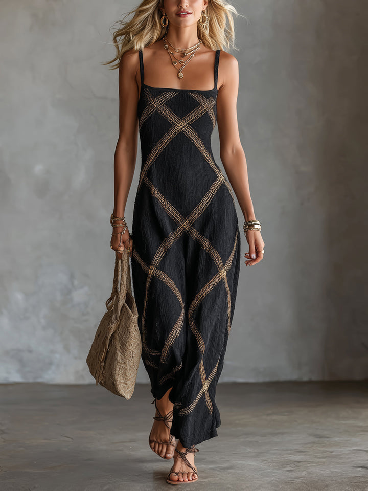 Eleanor | Geometric Maxi Dress