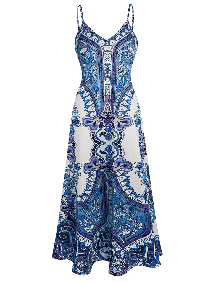 Georgina | Boho Floral Print Dress