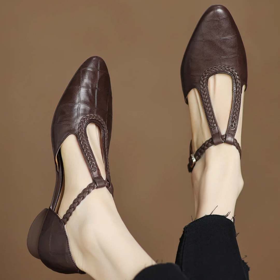 Sarah | Leather Mary Janes