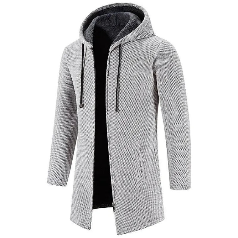 Khier - Refined Hooded Long Coat