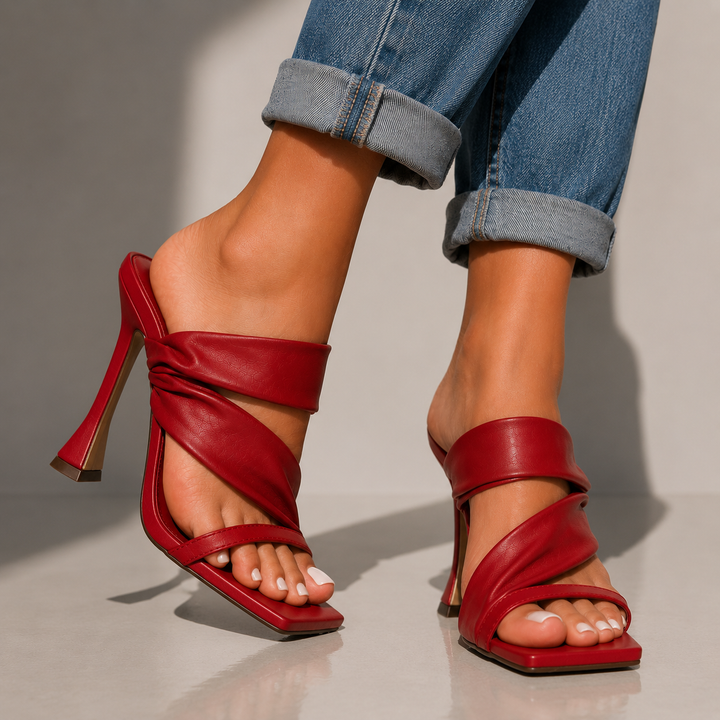 Sophia | Twisted Heel Sandals