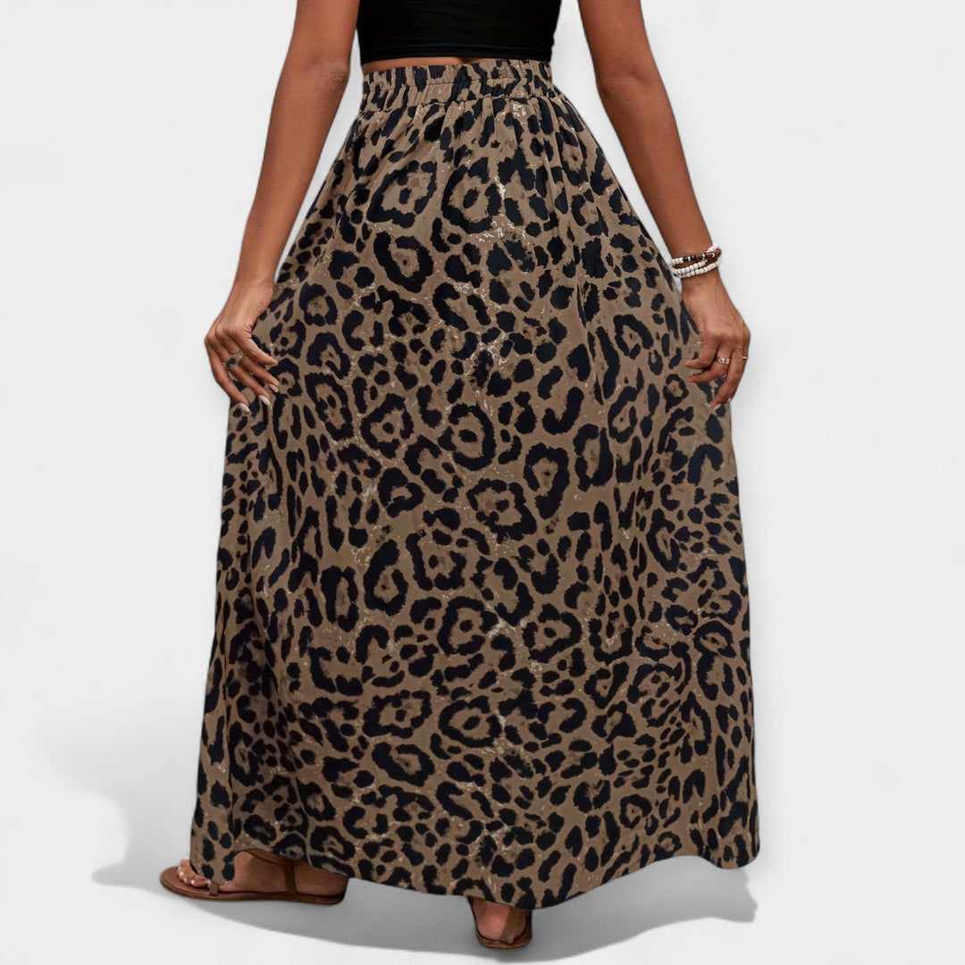 Midi Skirt | Leopard Print