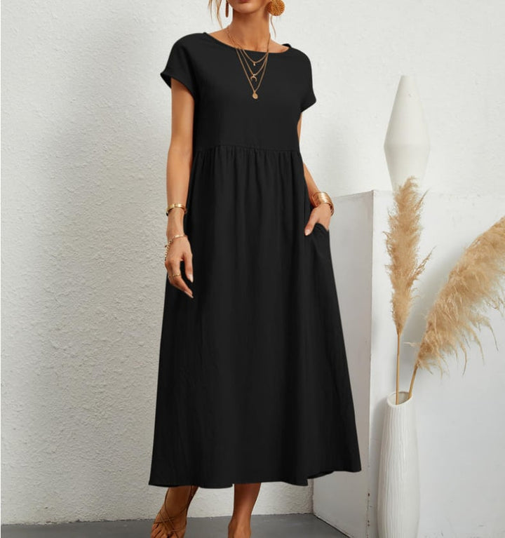 Sylvia | Solid Color Loose Dress