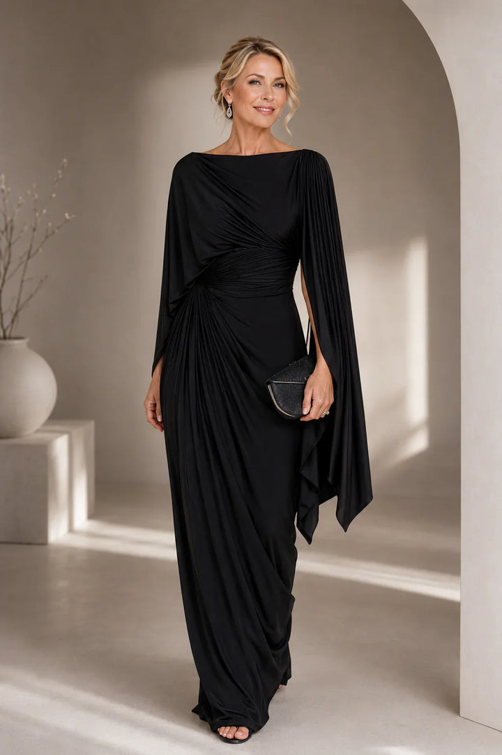 Victoria | Draped Evening Gown