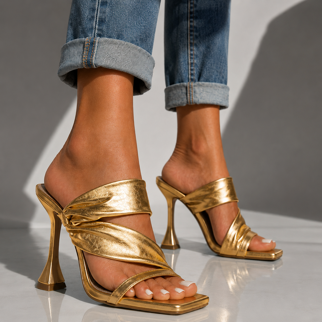 Sophia | Twisted Heel Sandals