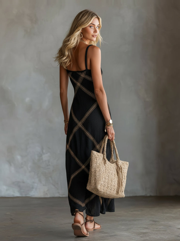 Eleanor | Geometric Maxi Dress