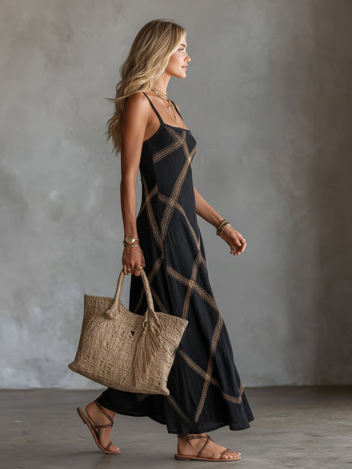 Eleanor | Geometric Maxi Dress