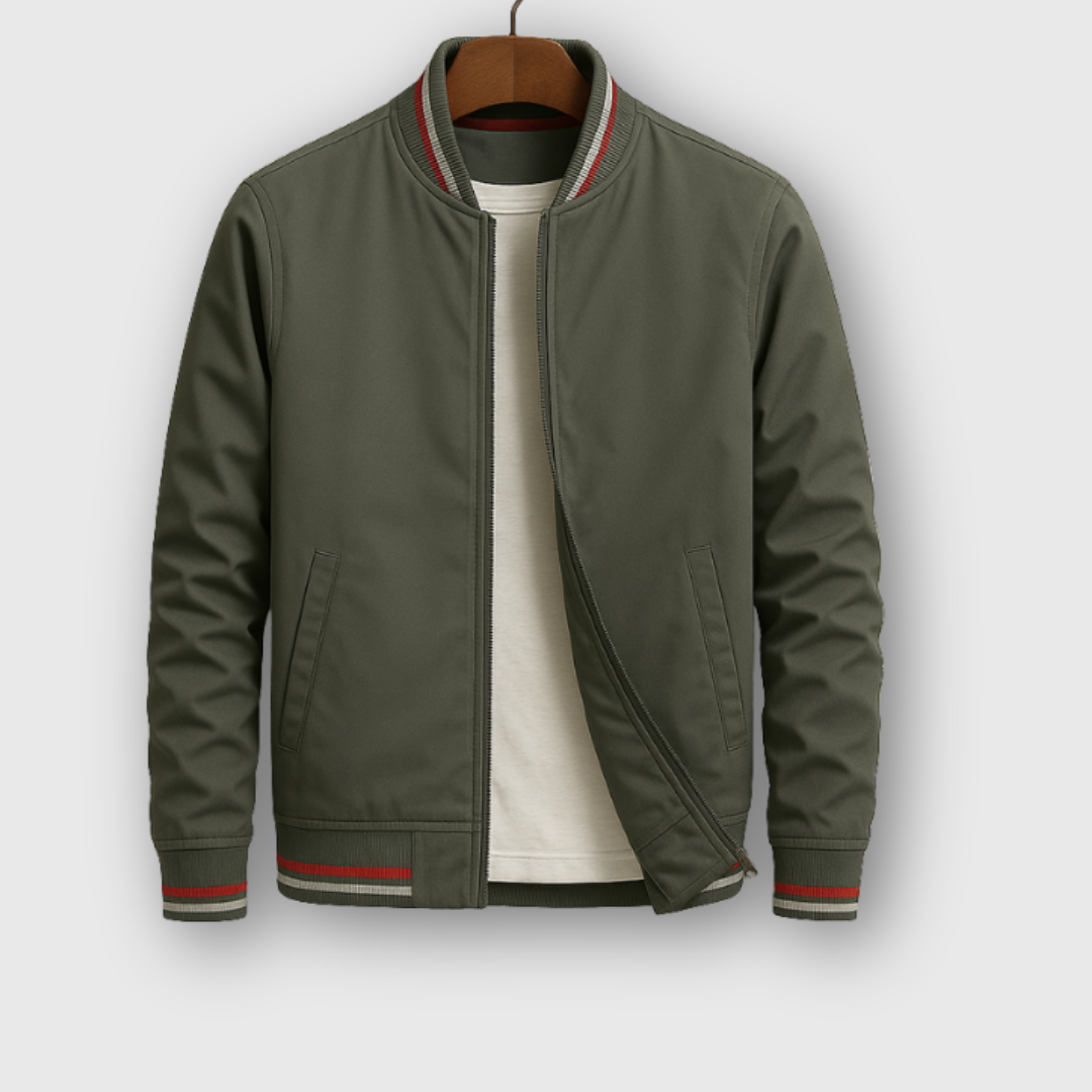 Rufus | Elegant Striped Bomber Jacket