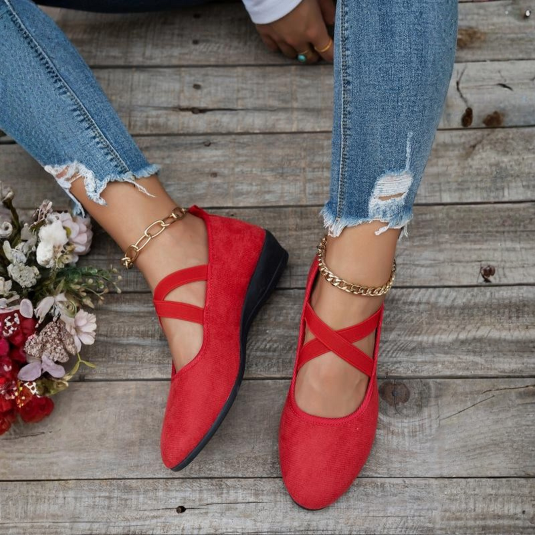 Angel | Comfy Closed Wedge Slip-On Shoes