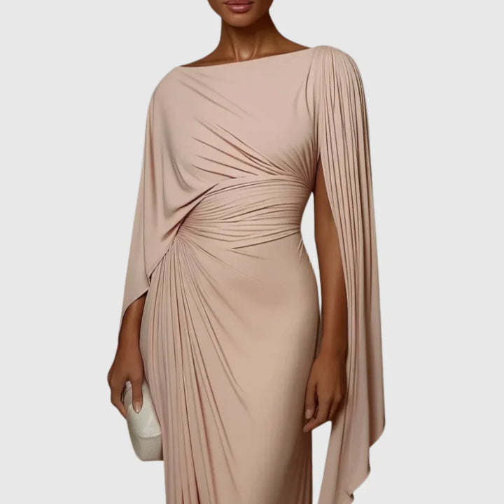 Victoria | Draped Evening Gown
