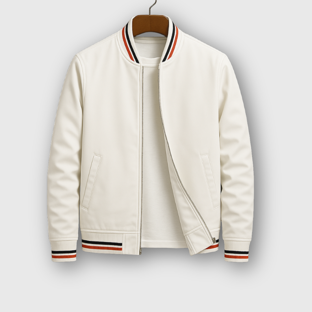 Rufus | Elegant Striped Bomber Jacket