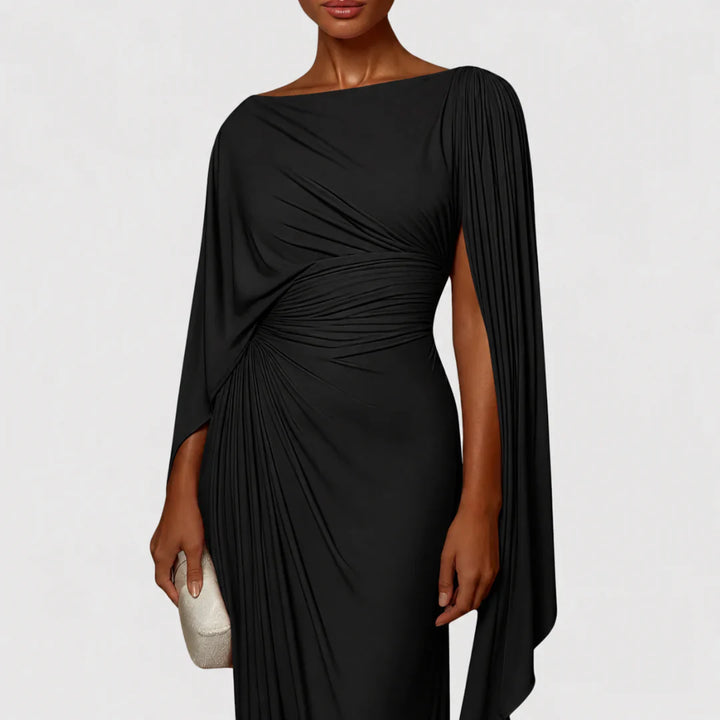 Victoria | Draped Evening Gown