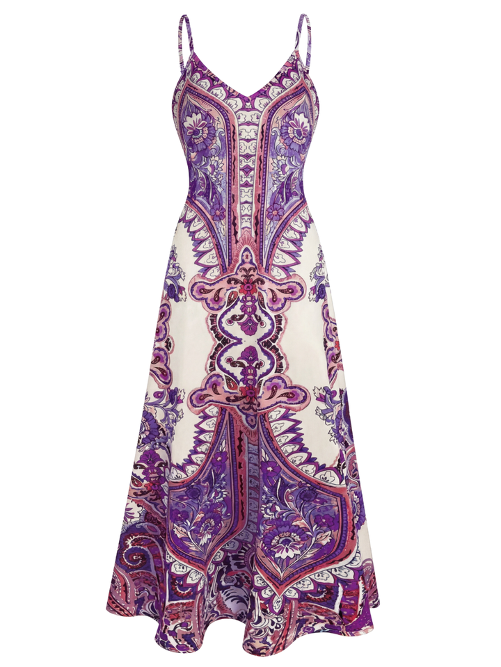 Georgina | Boho Floral Print Dress