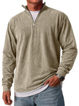 Vhon | Retro Quarter Zip Shirt