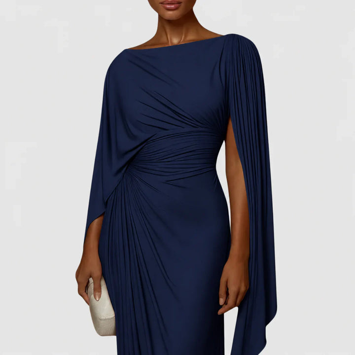 Victoria | Draped Evening Gown