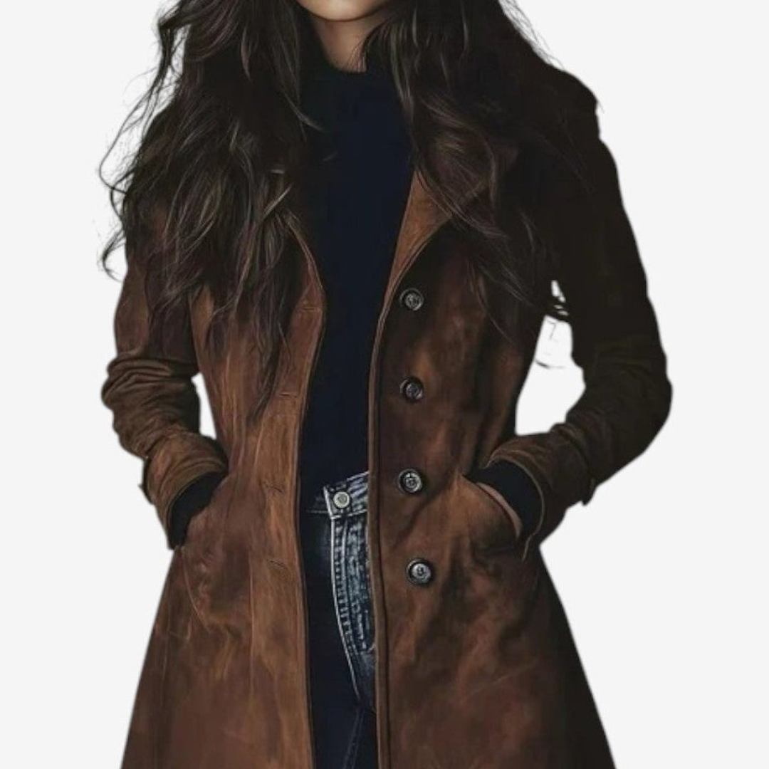 Sygrid | Elegant Long Coat for Timeless Warmth & Style