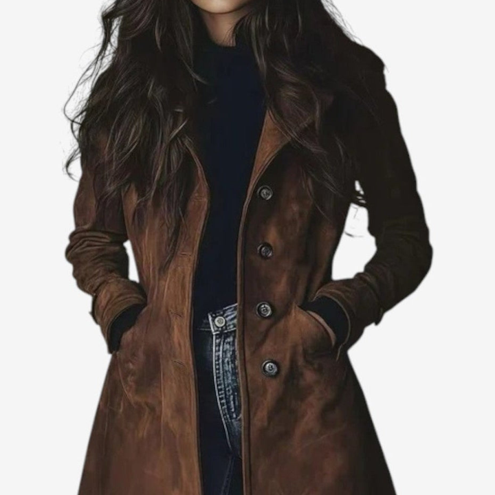 Sygrid | Elegant Long Coat for Timeless Warmth & Style