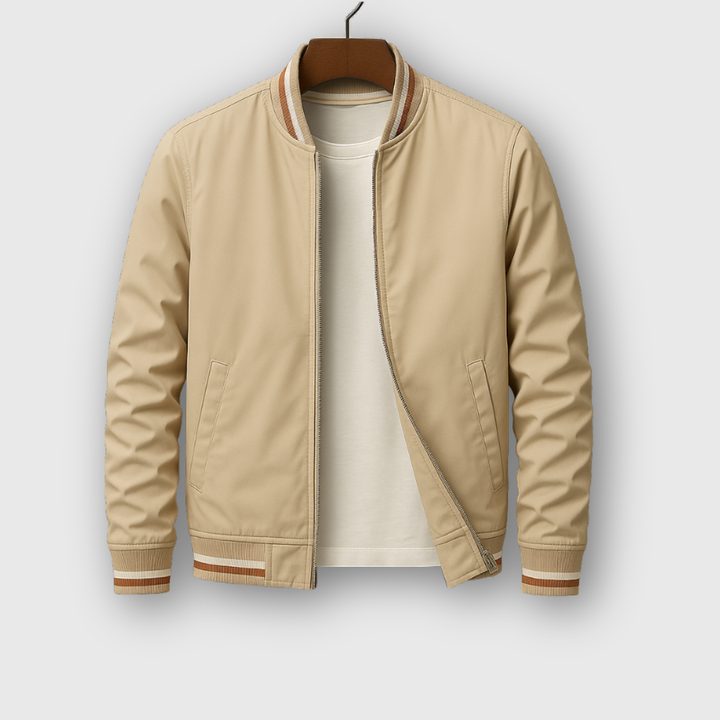 Rufus | Elegant Striped Bomber Jacket