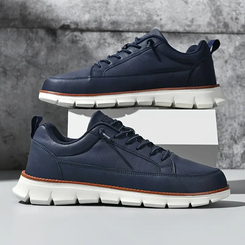 James – Comfortable Leather Trainers