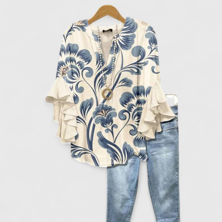 Isabella | Ruffle Sleeve Blouse