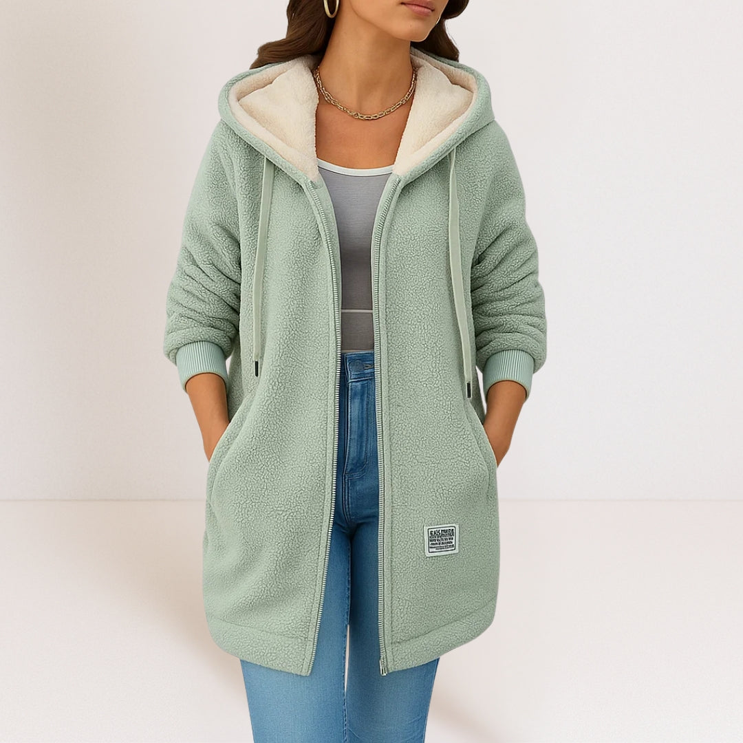 Noelle | Cosy Hooded Zip Jacket
