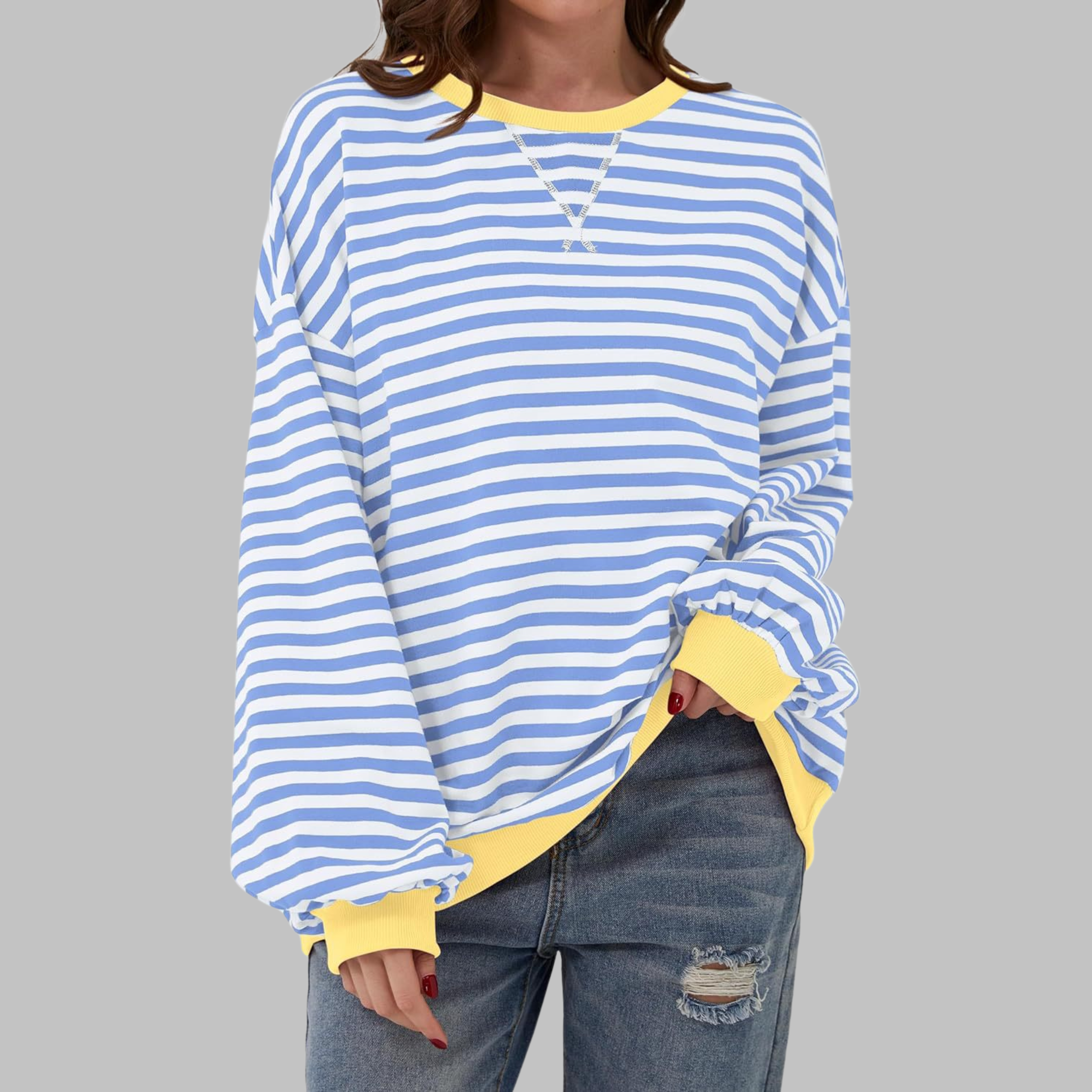 Charis | Casual Striped Sweatshirt