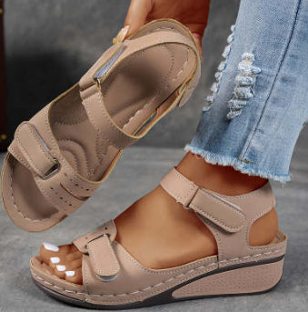 Claire | Roman Wedge Sandals