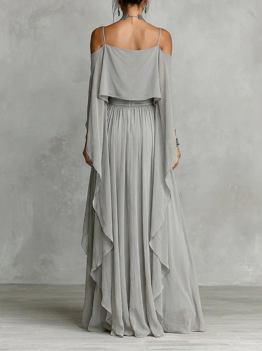 Eva | Elegant Two Piece Chiffon Set