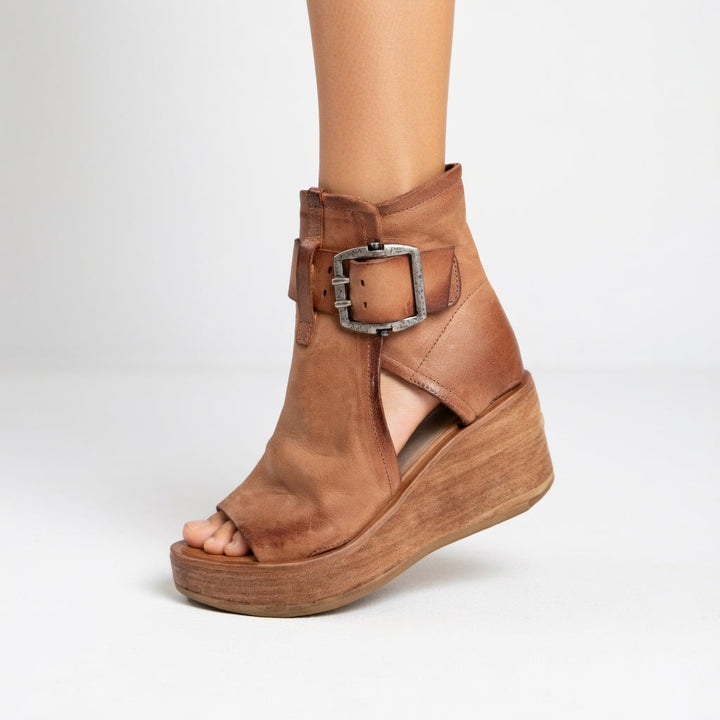 Celeste | Modern Open Wedge Ankle Boots