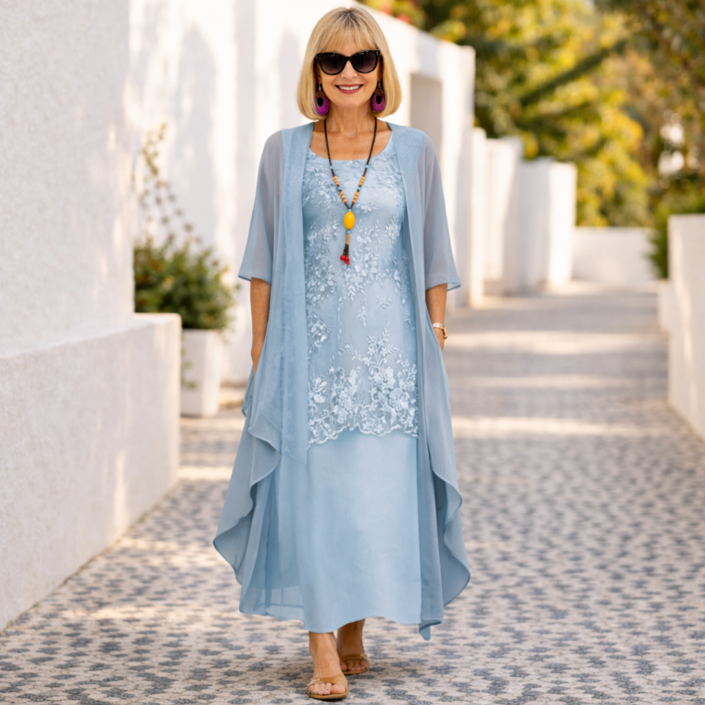Penliah | Elegant Comfort Midi Dress