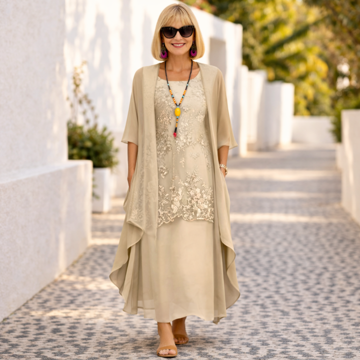 Penliah | Elegant Comfort Midi Dress