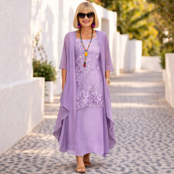 Penliah | Elegant Comfort Midi Dress