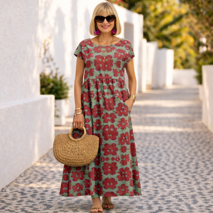 Valencia | Elegant Comfort Midi Dress