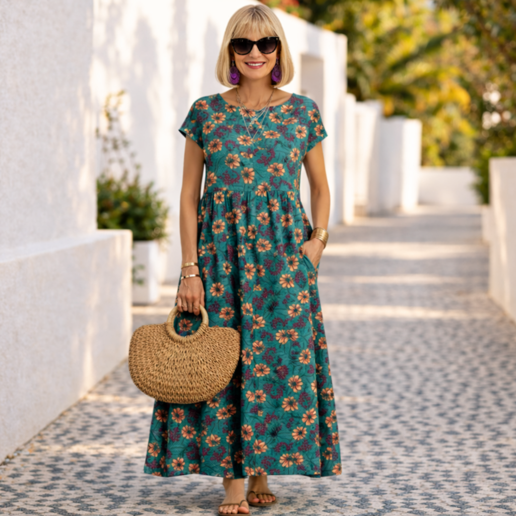 Valencia | Elegant Comfort Midi Dress