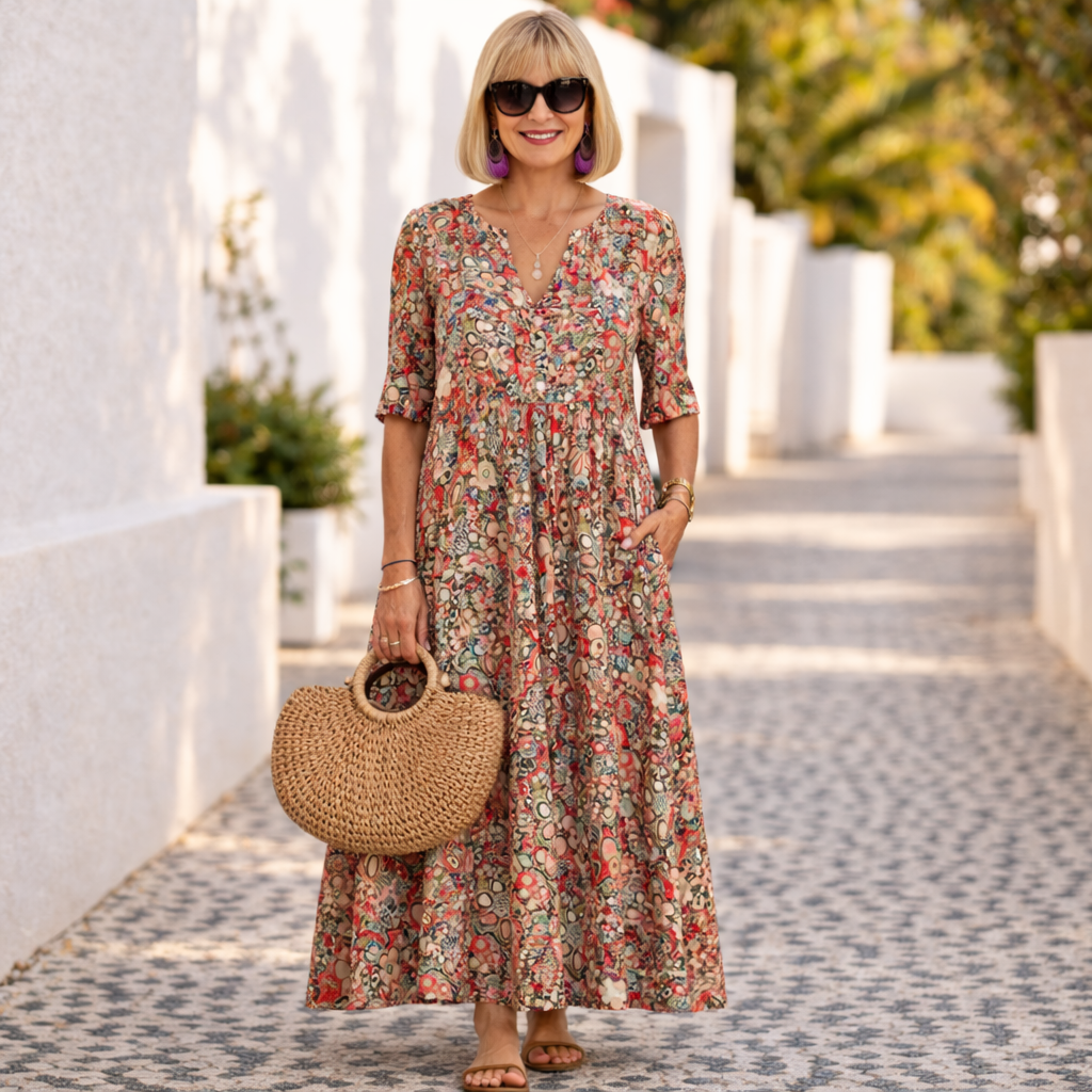 Queenie | Elegant Comfort Midi Dress