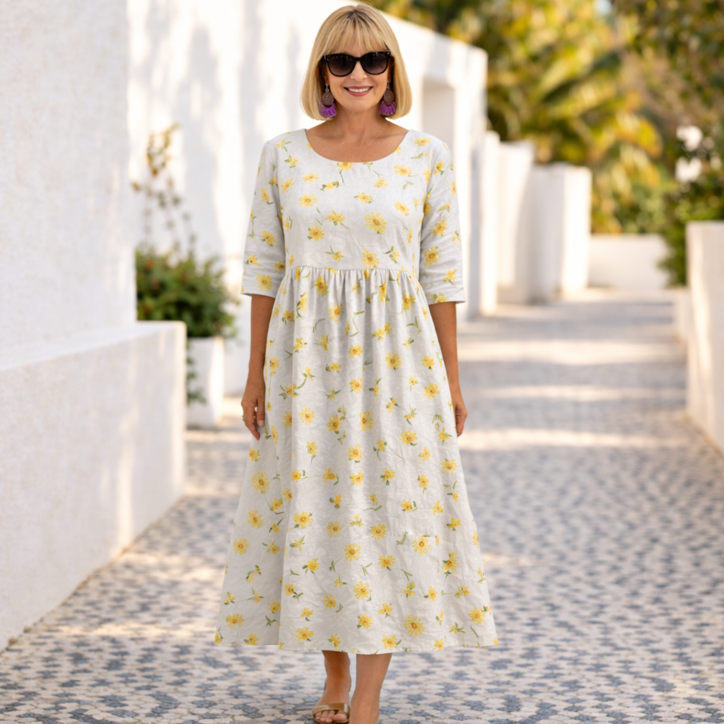 Susan | Elegant Comfort Midi Dress