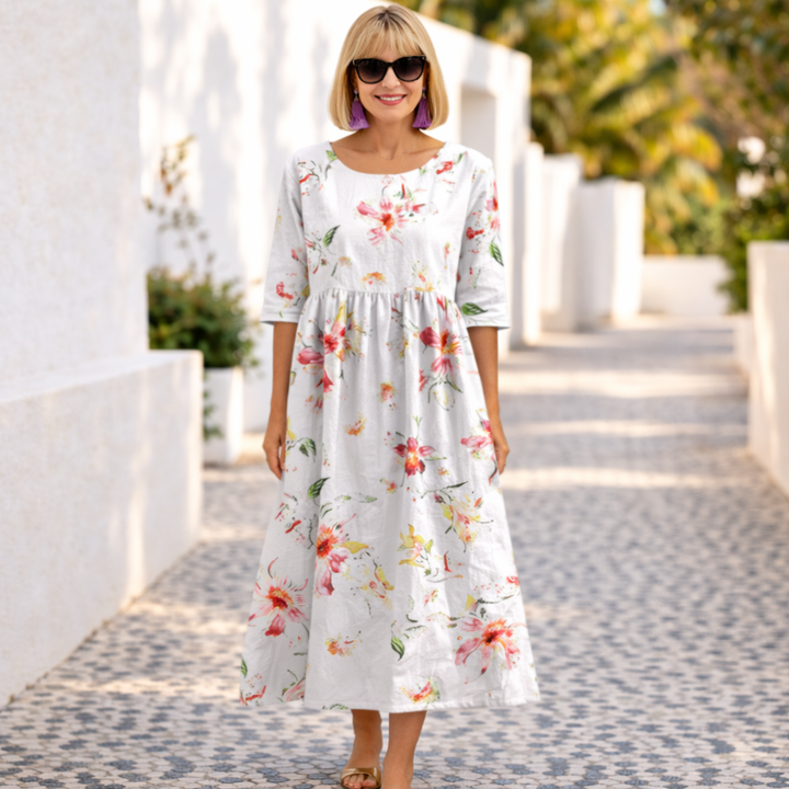 Mary | Elegant Comfort Midi Dress