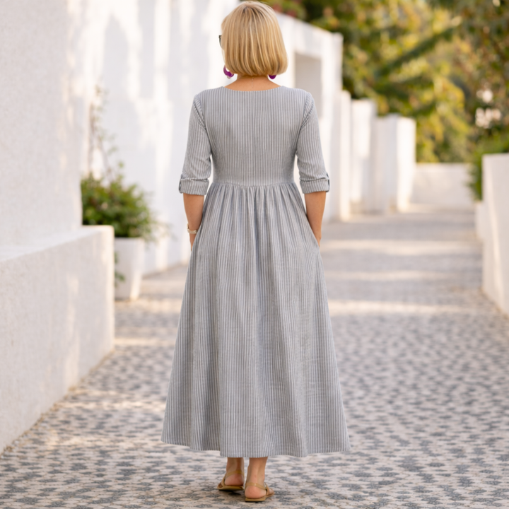 Cleomarie | Elegant Comfort Midi Dress
