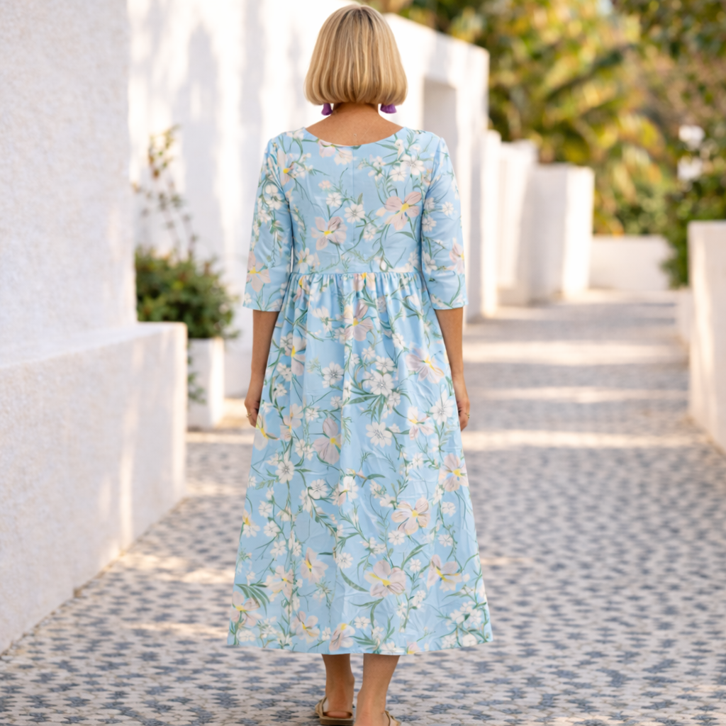 Mary | Elegant Comfort Midi Dress