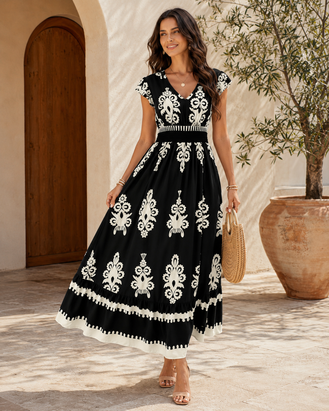 Madison | Embroidered Maxi Dress